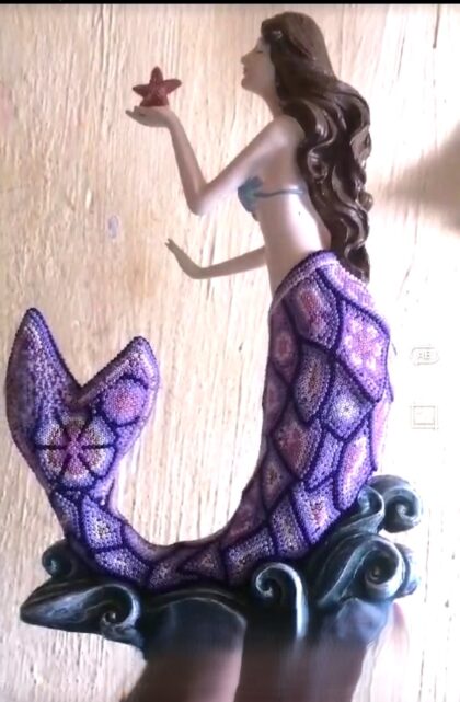 Sirena vertical figura de acrilico